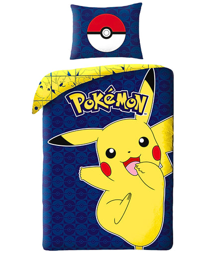 Pokémon Wende-Kinderbettwäsche Set 2-tlg. 135-140 x 200 cm
