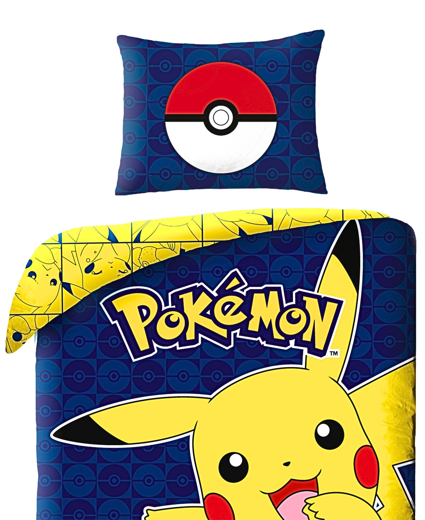 Pokémon Wende-Kinderbettwäsche Set 2-tlg. 135-140 x 200 cm