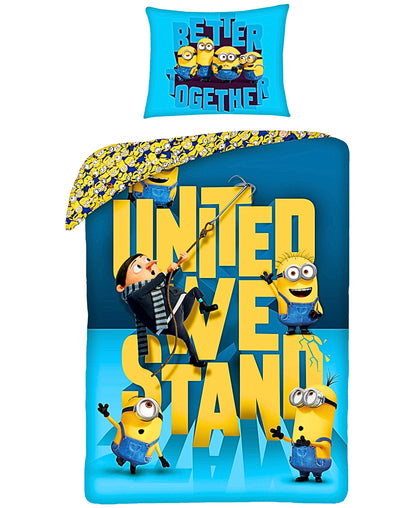 Minions Wende-Kinderbettwäsche Set 2-tlg. 135-140 x 200 cm