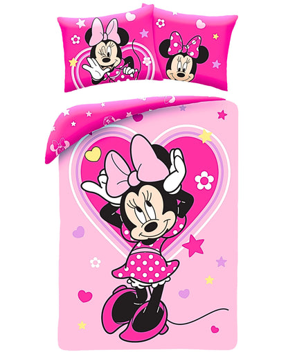 Minnie Mouse Wende-Kinderbettwäsche Set 2-tlg. 135-140 x 200 cm