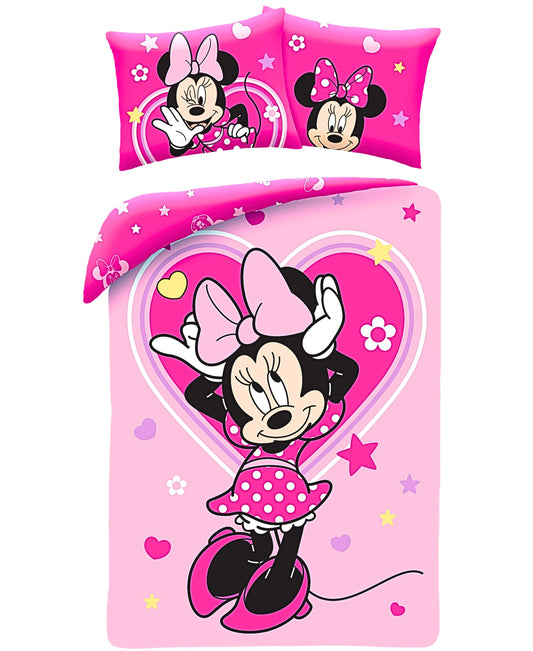 Minnie Mouse Wende-Kinderbettwäsche Set 2-tlg. 135-140 x 200 cm