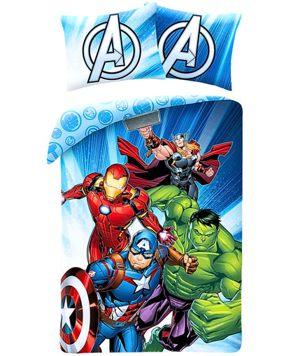 Avengers Wende-Kinderbettwäsche Set 2-tlg. 135-140 x 200 cm