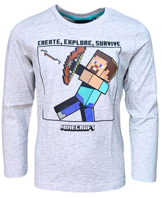 Langarmshirt Minecraft für Jungen