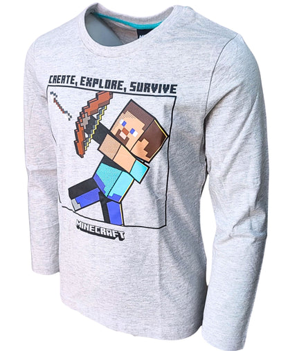 Langarmshirt Minecraft für Jungen