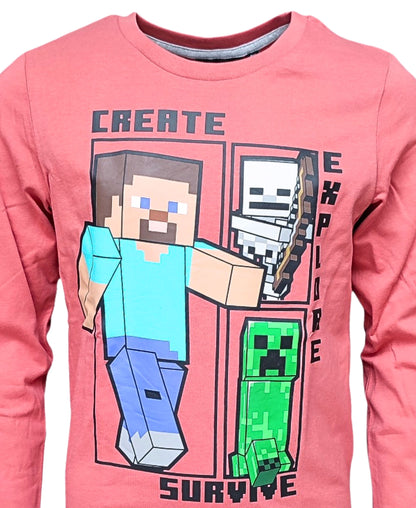 Langarmshirt Minecraft für Jungen