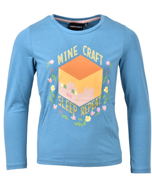 Langarmshirt Minecraft für Mädchen