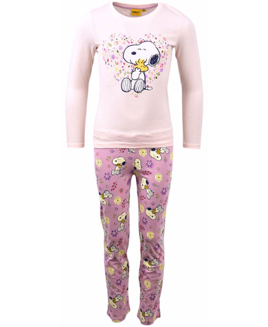 Schlafanzug Snoopy lang für Mädchen