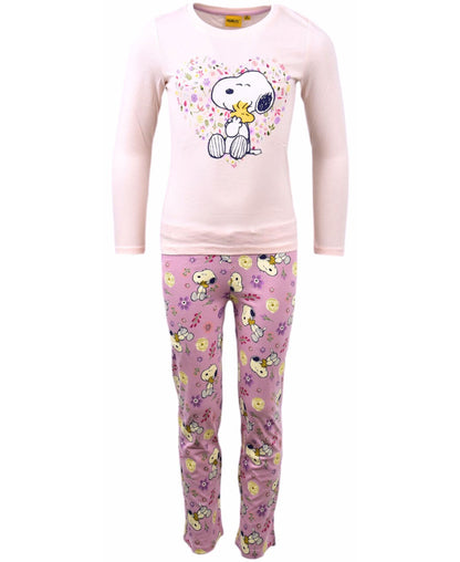 Schlafanzug Snoopy lang für Mädchen