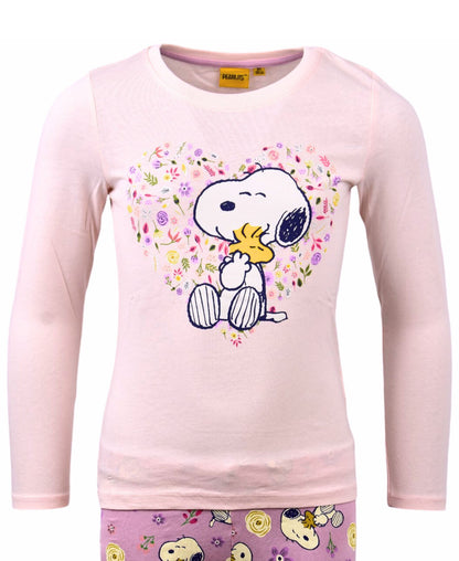 Schlafanzug Snoopy lang für Mädchen