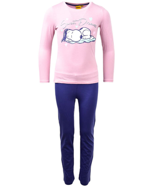 Snoopy Schlafanzug lang für Mädchen