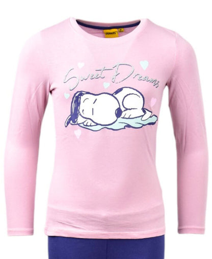 Snoopy Schlafanzug lang für Mädchen