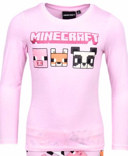 Schlafanzug lang Minecraft für Mädchen
