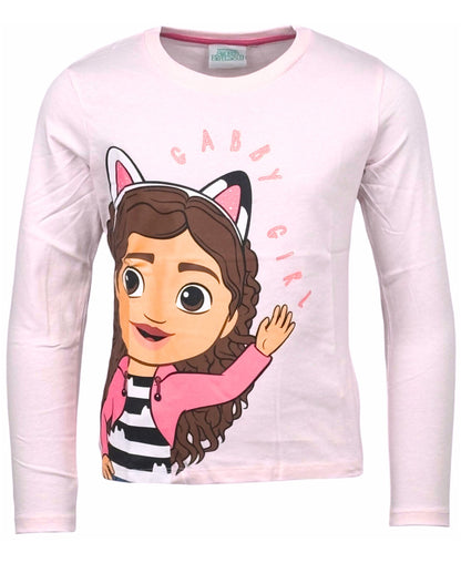 Langarmshirt Gabby´s Dollhouse  für Mädchen mit Glitzer