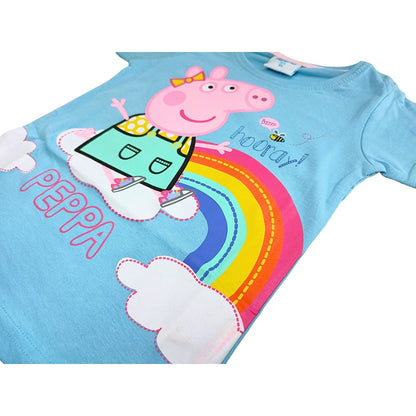 Peppa Pig Regenbogen T-Shirt für Mädchen