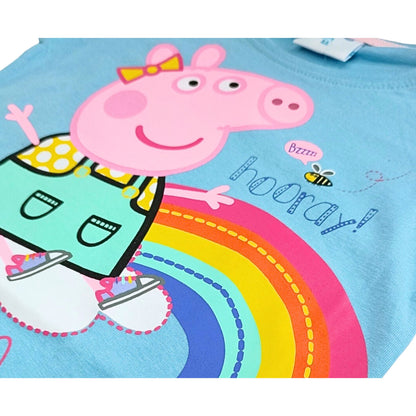 Peppa Pig Regenbogen T-Shirt für Mädchen