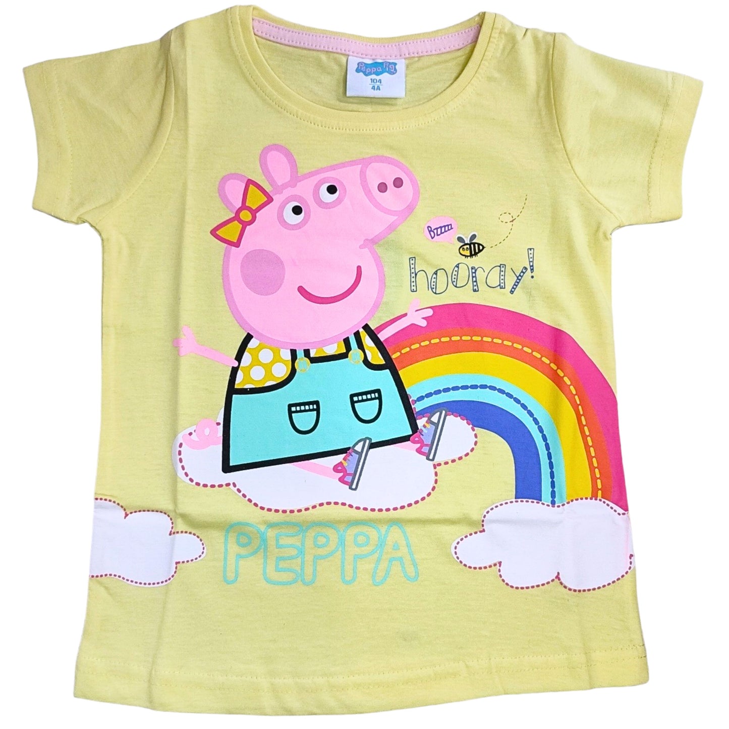 Peppa Pig Regenbogen T-Shirt für Mädchen