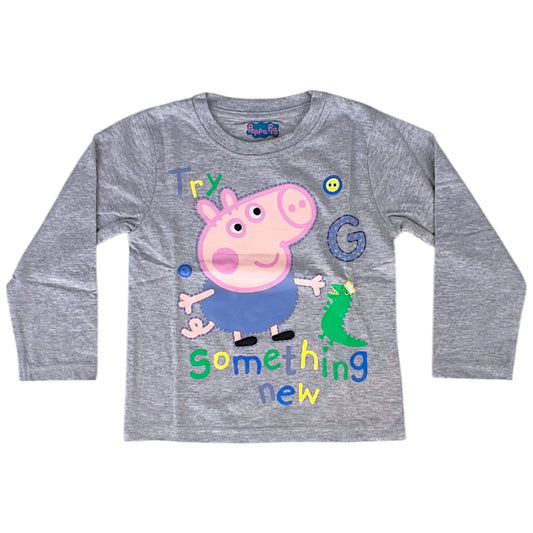Peppa Pig Langarmshirt George für Jungen Gr. 92 - 116 cm