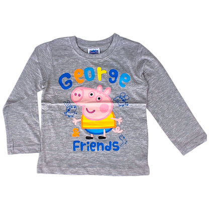 Peppa Pig Langarmshirt George für Jungen Gr. 92 - 116 cm