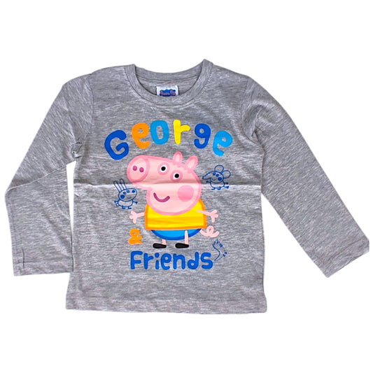 Peppa Pig Langarmshirt George für Jungen Gr. 92 - 116 cm