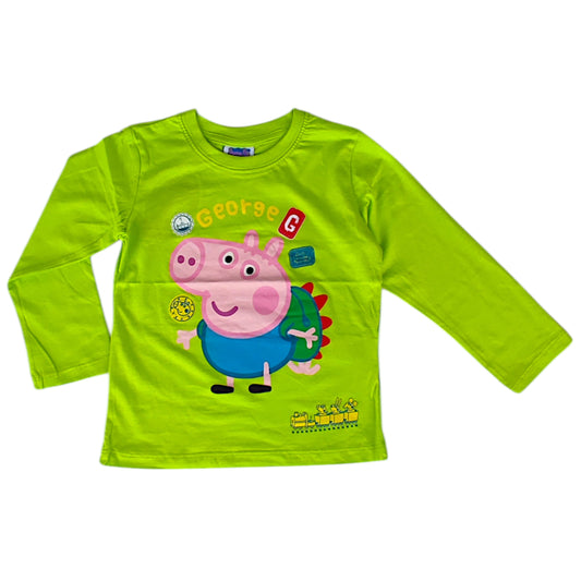 Peppa Pig Langarmshirt George für Jungen Gr. 92 - 116 cm