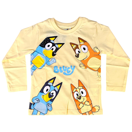 Bluey & Bingo Langarmshirt für Jungen Gr. 92 - 116 cm