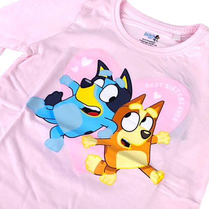Bluey & Bingo Langarmshirt für Mädchen Gr. 92 - 116 cm