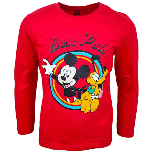 Mickey Mouse Langarmshirt für Jungen Gr. 98 - 128 cm