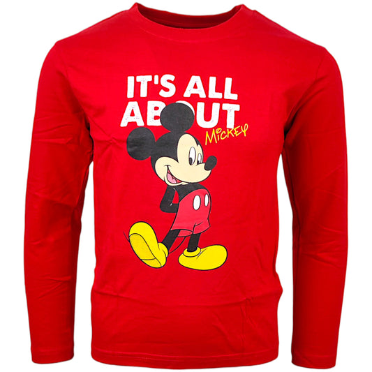 Mickey Mouse Langarmshirt für Jungen Gr. 98 - 128 cm