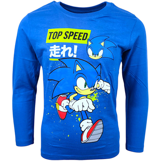 Sonic The Hedgehog Langarmshirt für Jungen Gr. 104 - 134 cm