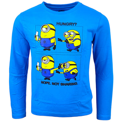 Minions Langarmshirt Bob & Stuart für Jungen Gr. 104 - 134 cm