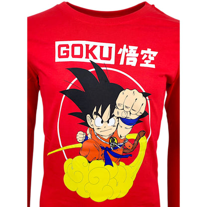 Dragon Ball Langarmshirt Son Goku für Jungen Gr. 104 - 152 cm