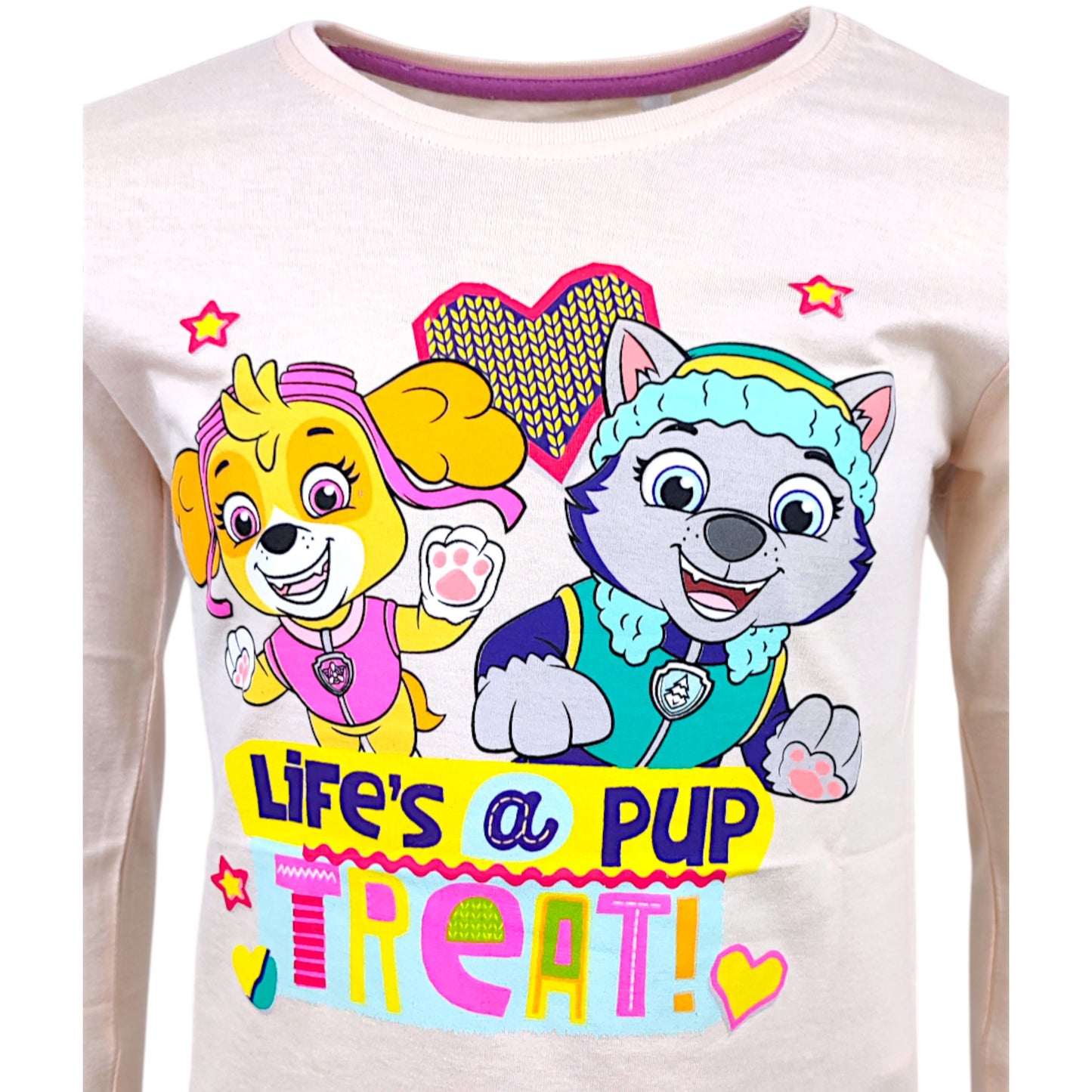 Paw Patrol Langarmshirt Skye & Everest für Mädchen Gr. 98 - 128 cm