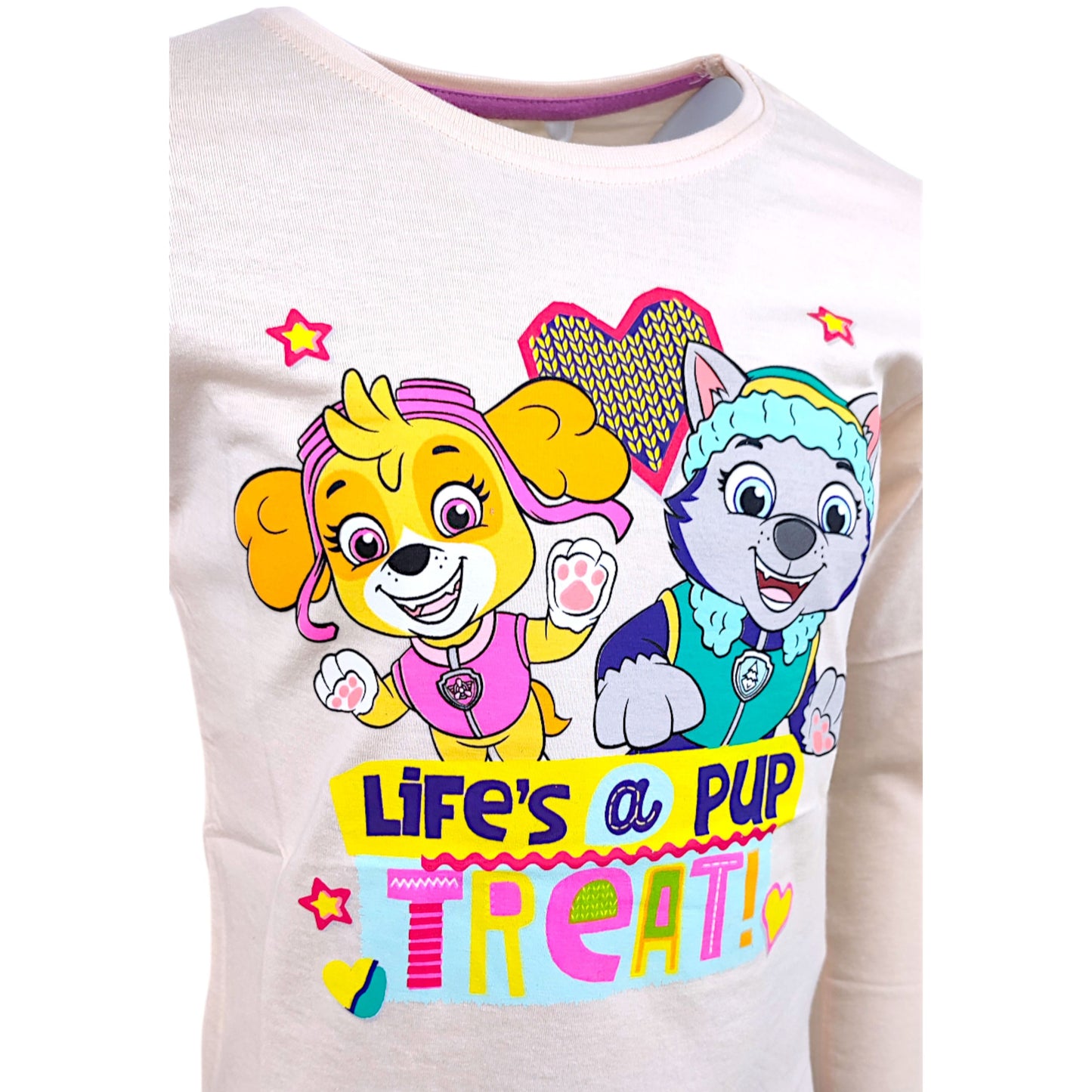 Paw Patrol Langarmshirt Skye & Everest für Mädchen Gr. 98 - 128 cm
