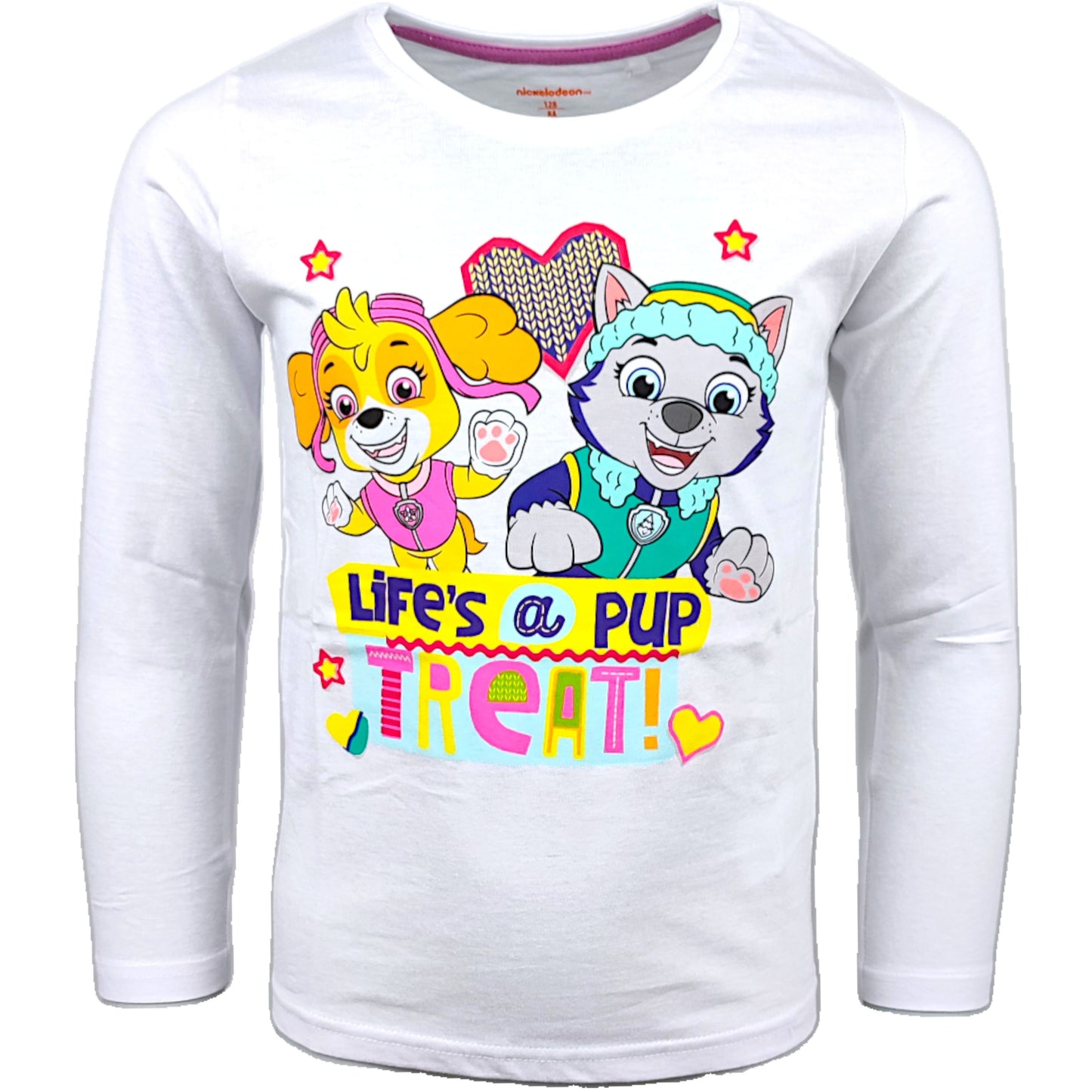 Paw Patrol Langarmshirt Skye & Everest für Mädchen Gr. 98 - 128 cm