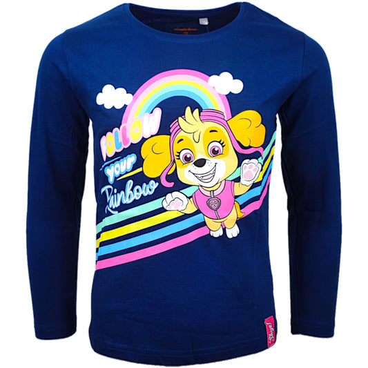 Paw Patrol Langarmshirt Skye für Mädchen Gr. 98 - 128 cm