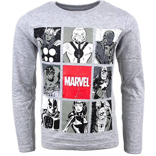 Marvel Langarmshirt im Comic Stil für Jungen Gr. 134 - 164 cm