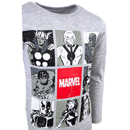 Marvel Langarmshirt im Comic Stil für Jungen Gr. 134 - 164 cm