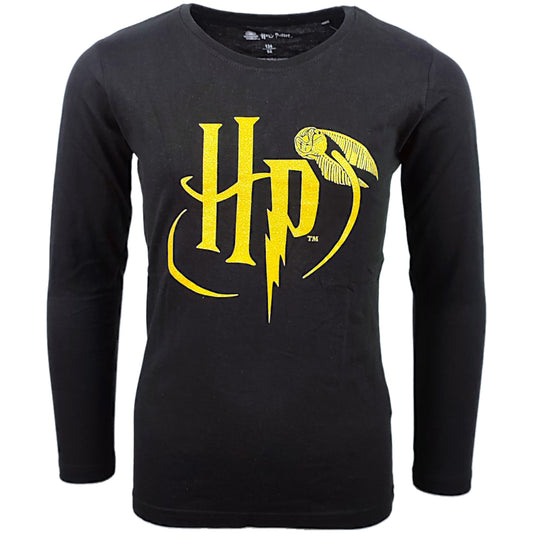 Harry Potter Langarmshirt mit Glitzer für Mädchen Gr. 134 - 164 cm