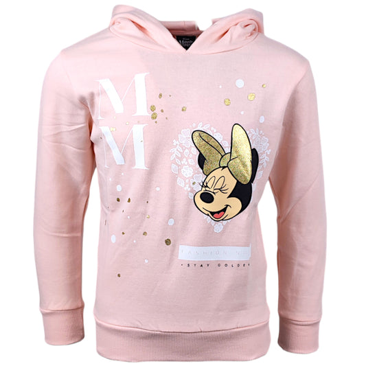 Minnie Mouse Kapuzenpullover mit Glitzer für Mädchen Gr. 104 - 152 cm