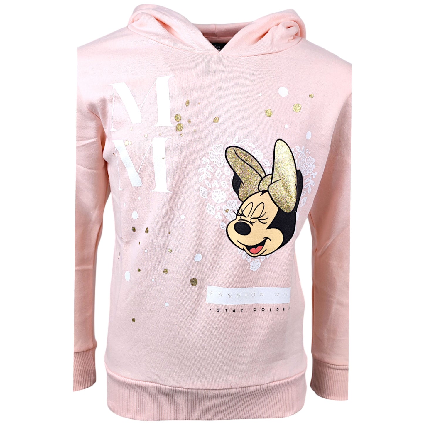 Minnie Mouse Kapuzenpullover mit Glitzer für Mädchen Gr. 104 - 152 cm