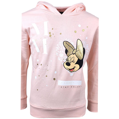 Minnie Mouse Kapuzenpullover mit Glitzer für Mädchen Gr. 104 - 152 cm