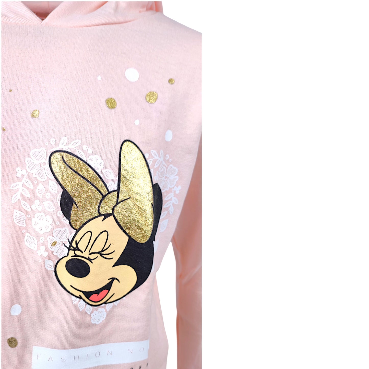 Minnie Mouse Kapuzenpullover mit Glitzer für Mädchen Gr. 104 - 152 cm