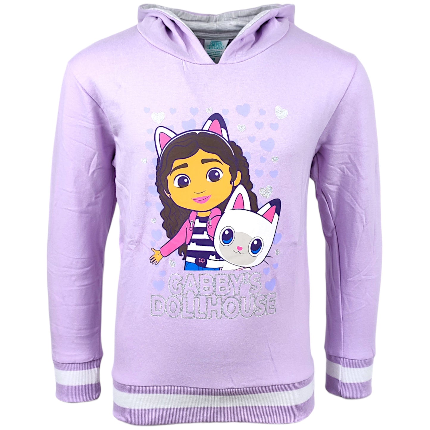 Gabby´s Dollhouse Kapuzenpullover mit Glitzer für Mädchen Gr. 104 - 134 cm