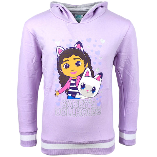 Gabby´s Dollhouse Kapuzenpullover mit Glitzer für Mädchen Gr. 104 - 134 cm