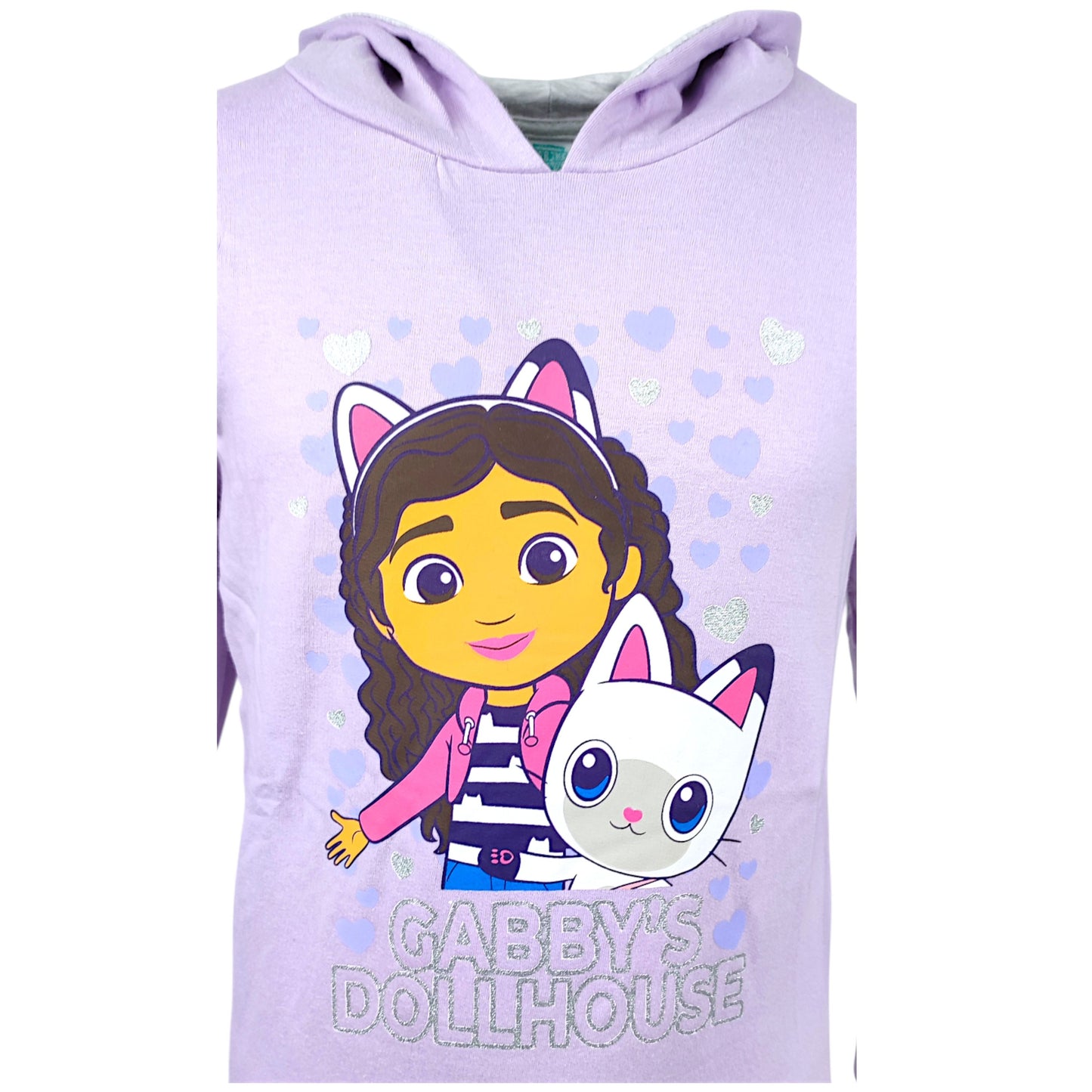Gabby´s Dollhouse Kapuzenpullover mit Glitzer für Mädchen Gr. 104 - 134 cm