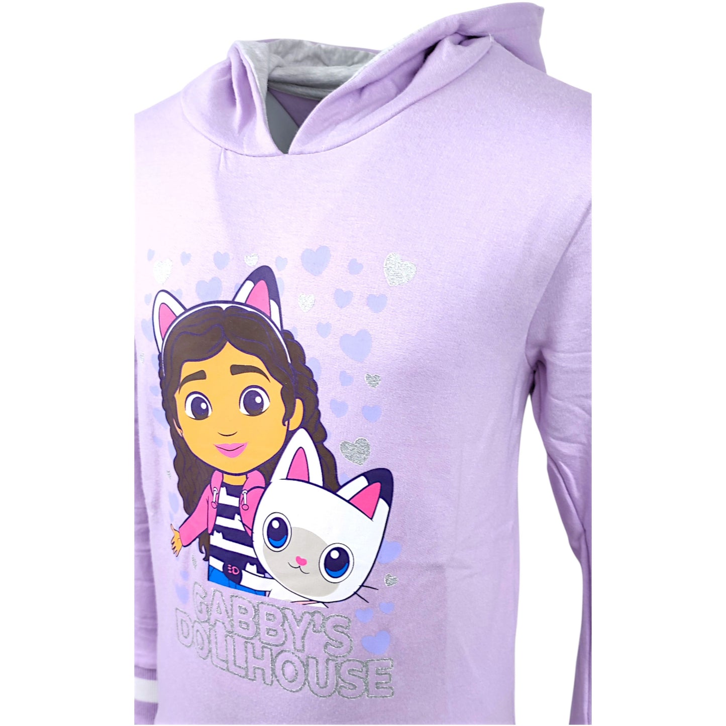 Gabby´s Dollhouse Kapuzenpullover mit Glitzer für Mädchen Gr. 104 - 134 cm