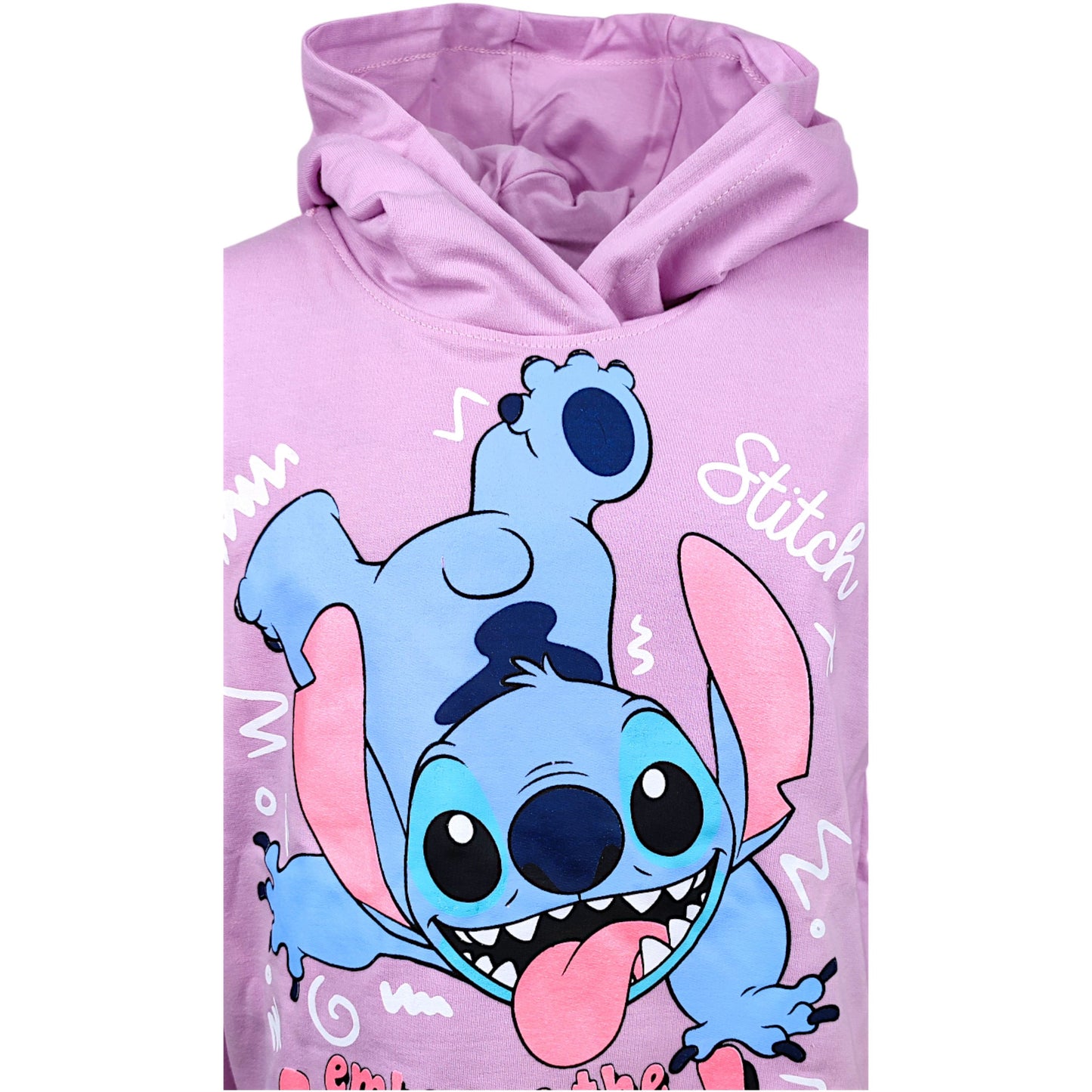 Disney Stitch Kapuzenpullover für Mädchen Gr. 134 - 176 cm