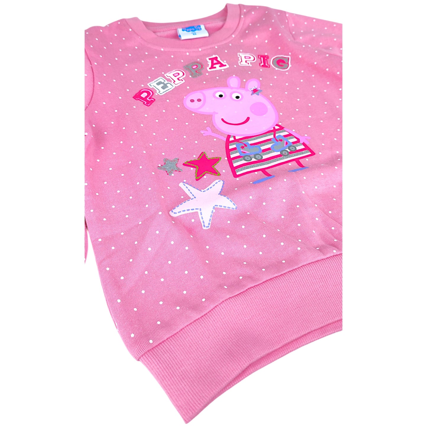 Peppa Pig Sweatshirt für Mädchen mit Glitzer Gr. 92 - 116 cm
