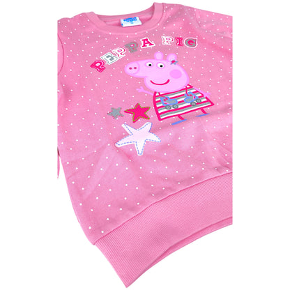 Peppa Pig Sweatshirt für Mädchen mit Glitzer Gr. 92 - 116 cm