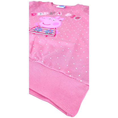 Peppa Pig Sweatshirt für Mädchen mit Glitzer Gr. 92 - 116 cm